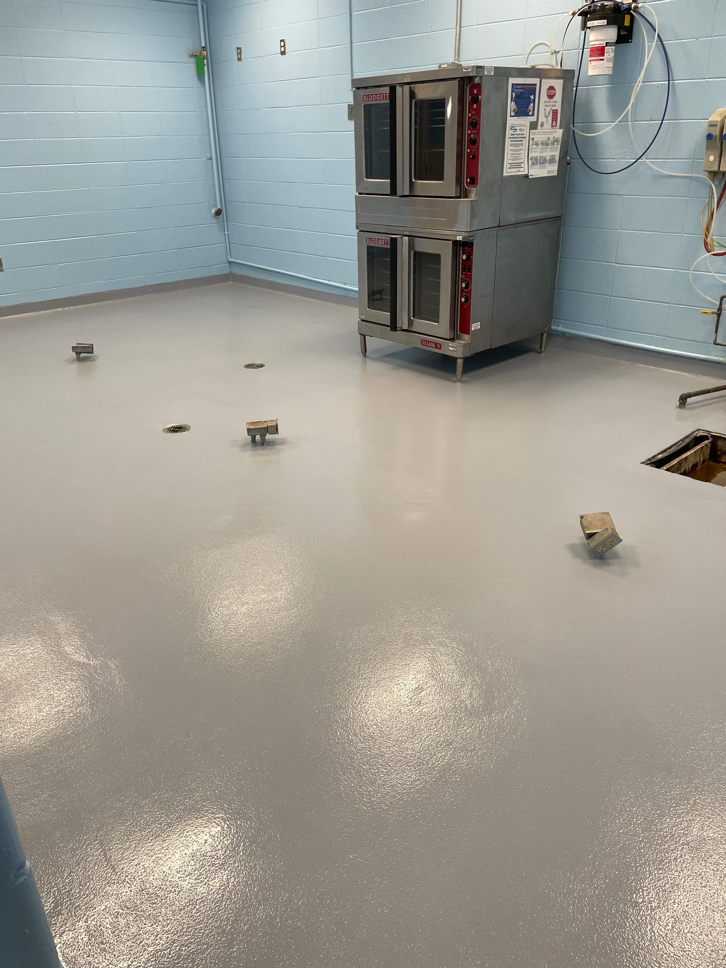 Urethane Cement Mortars flooring system installation