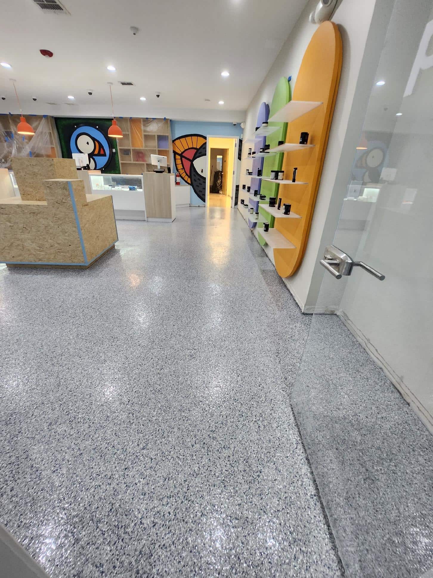 Commercial Retail industrial flooring environment